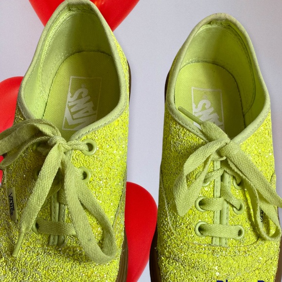 vans ice cream glitter Gatorade green Lace up skate shoes size 6 - Picture 2 of 8